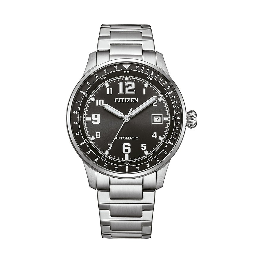Citizen Herrenuhr Mechanisch NJ0190-51E, Herren, Edelstahl, Armband: Edelstahl, Automatik