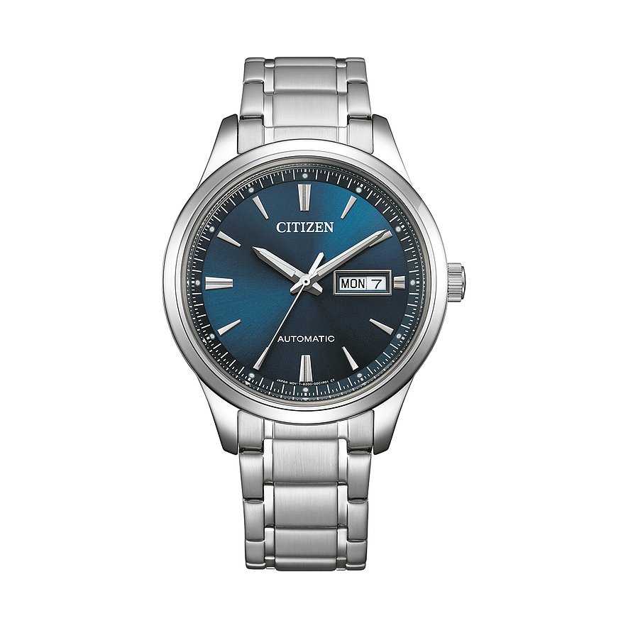 Citizen Herrenuhr Mechanisch NY4058-79LE, Herren, Edelstahl, Armband: Edelstahl, Automatik, analog