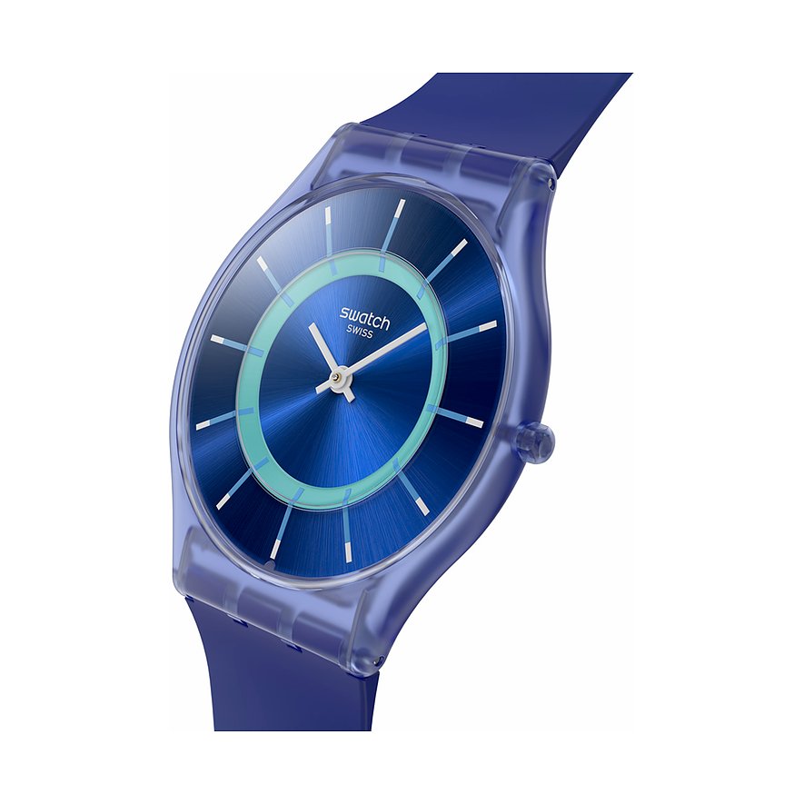 Swatch Unisexuhr 2502 SWATCH ESSENTIALS SS08I100, Unisex, Kunststoff, Armband: Silikon, Quarz, analog