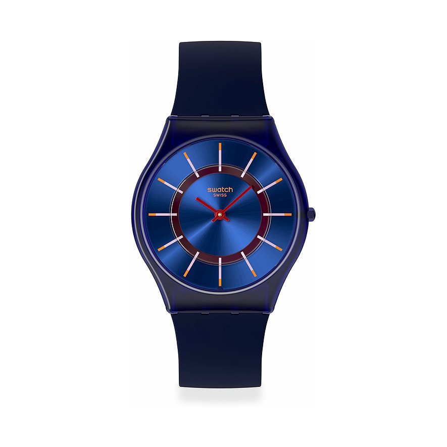 Swatch Unisexuhr 2502 SWATCH ESSENTIALS SS08N117, Unisex, Kunststoff, Armband: Silikon, Quarz, analog