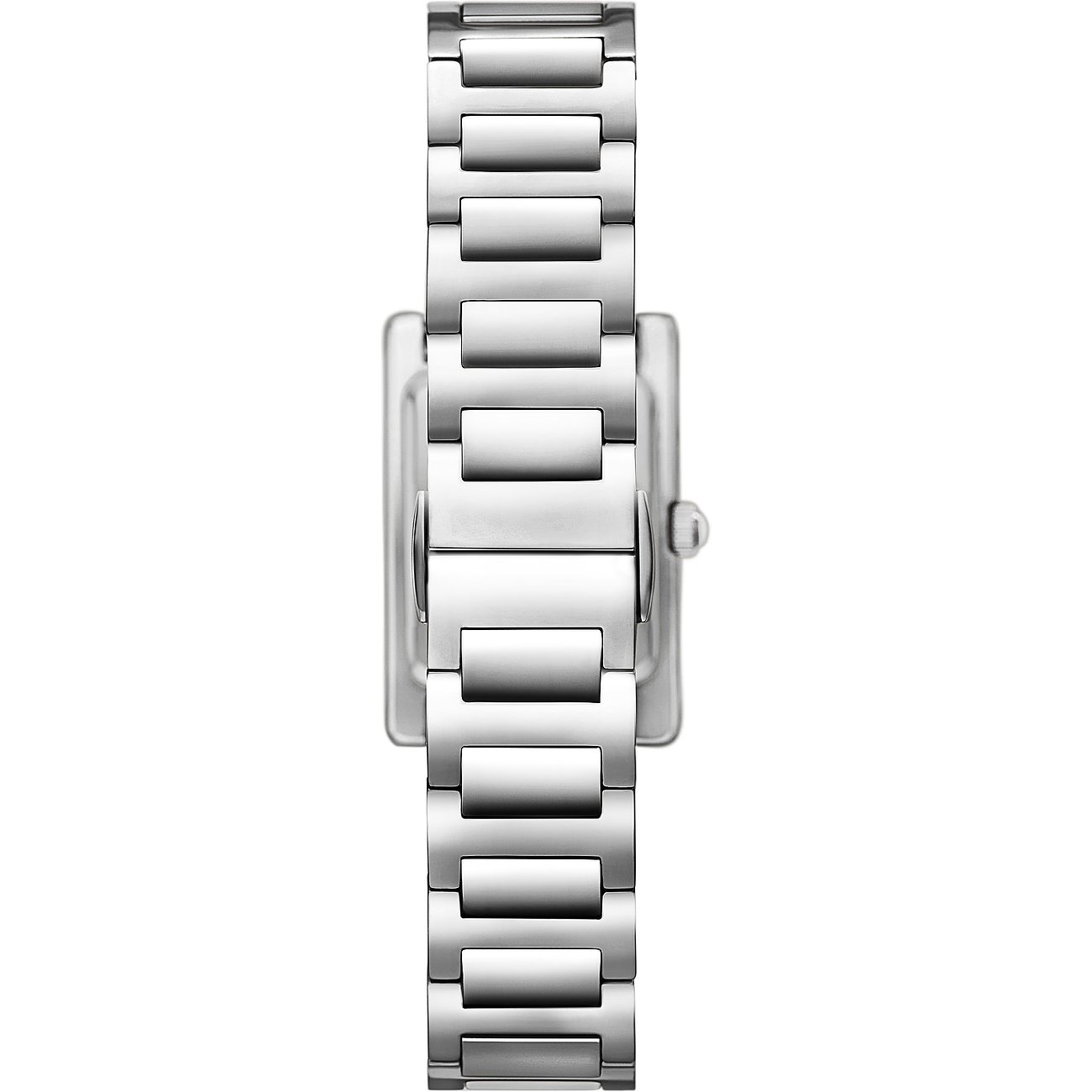 Emporio Armani Damenuhr mit Edelstahlgehäuse und Gliederarmband.