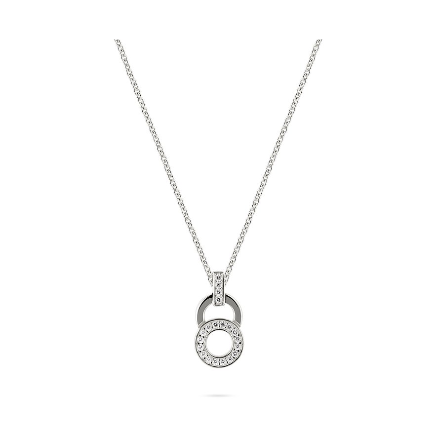 JETTE Kette SWING, Zirkonia, synthetisch, Damen, 925er Silber, recycelt, silber