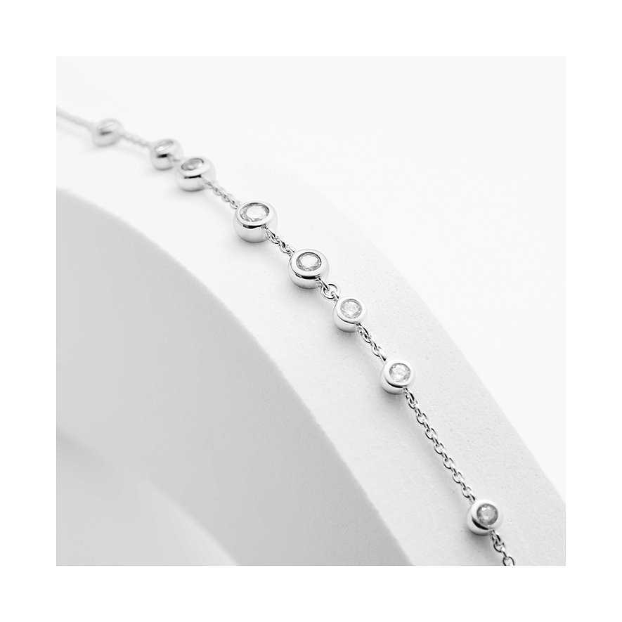 JETTE Armband aus 925er recyceltem Silber mit Zirkonia.