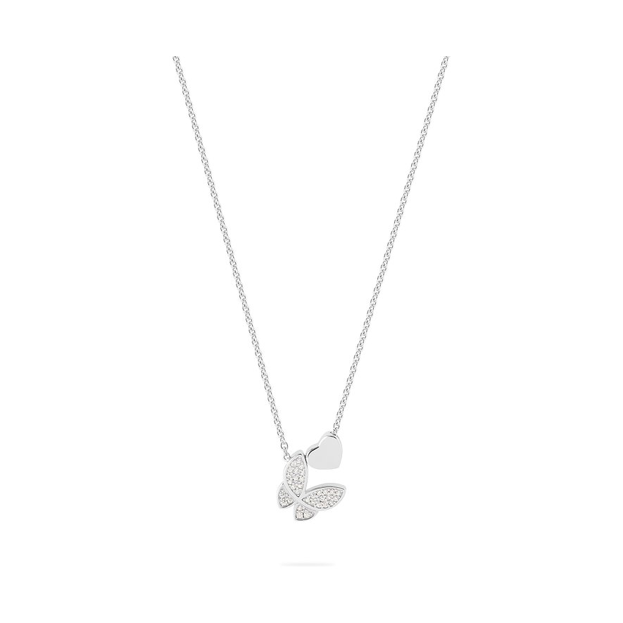 JETTE Kette JOY, Zirkonia, synthetisch, Damen, 925er Silber, recycelt, silber