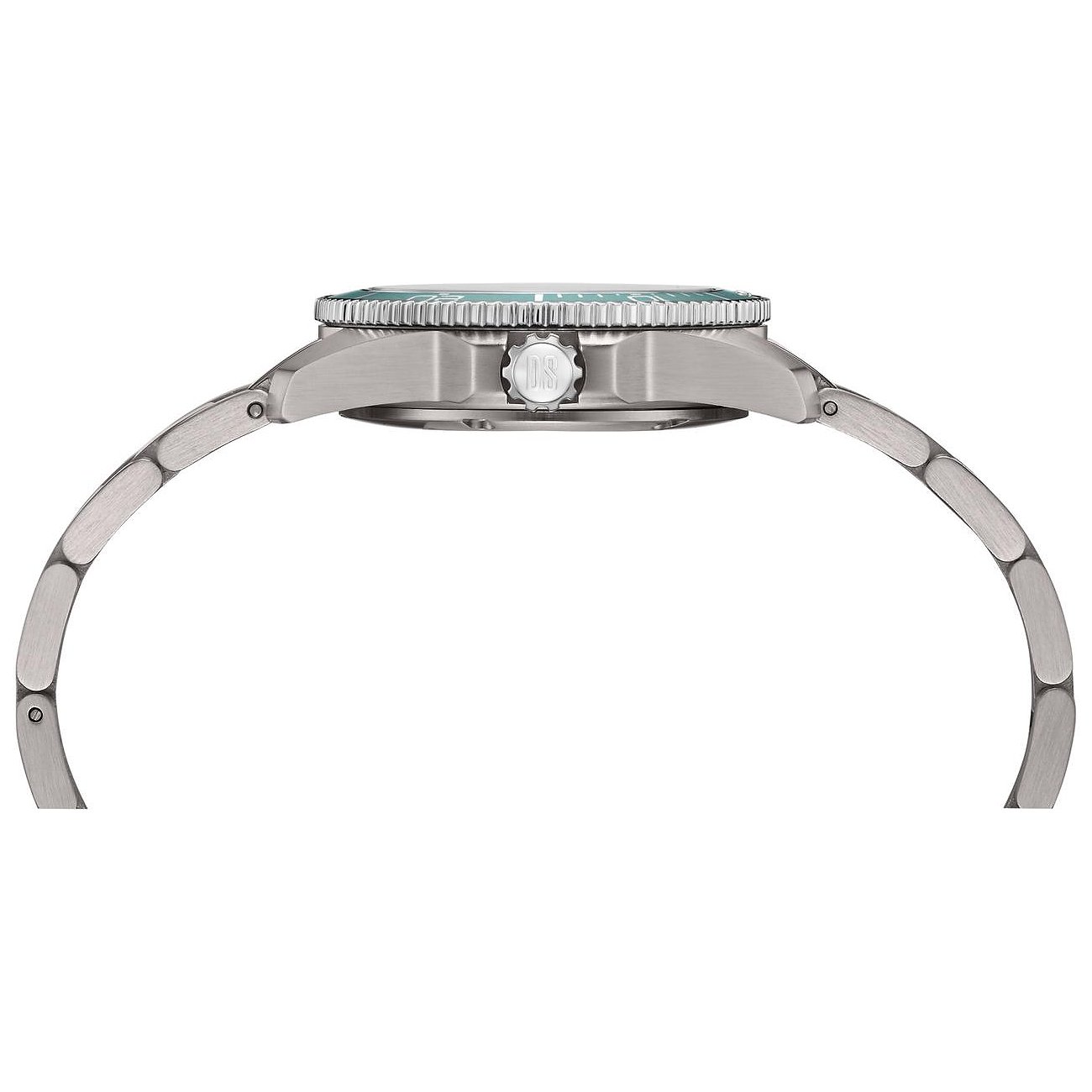 Certina Damenuhr mit Titan-Gehäuse und grünem Zifferblatt.