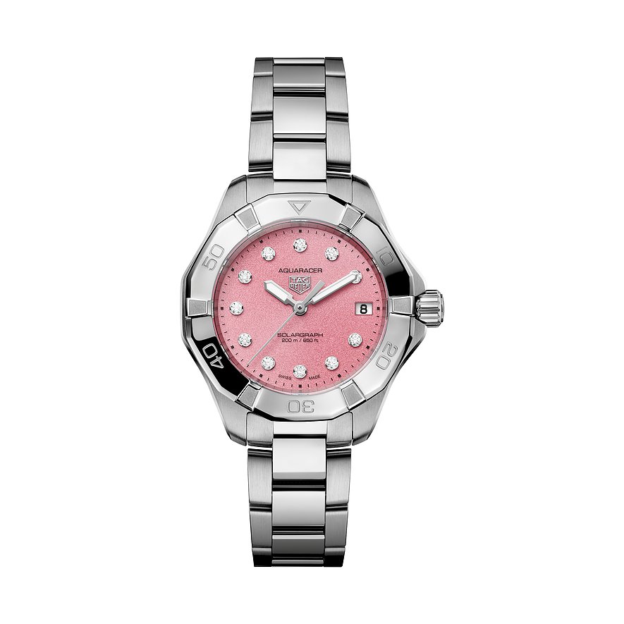 TAG Heuer Damenuhr Aquaracer WBP1318.BA0005, Damen, Edelstahl, Armband: Edelstahl, Automatik, analog