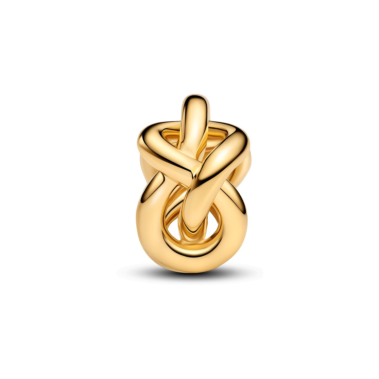 Pandora Anhänger aus Gelbgold, Knotenform.