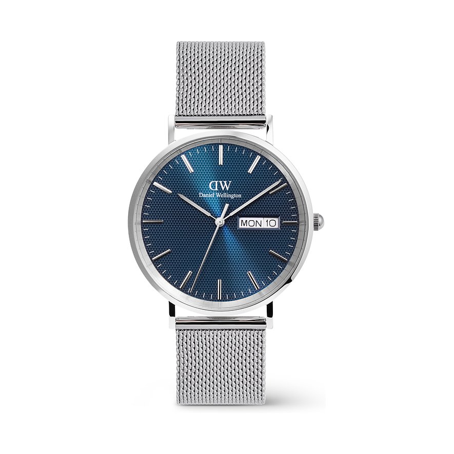 Daniel Wellington Herrenuhr Day Display DW.DW00100833, Herren, Edelstahl, Armband: Edelstahl, Quarz, analog