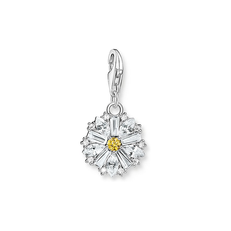 Thomas Sabo Charm, Zirkonia, Damen, 925er Silber, weiß