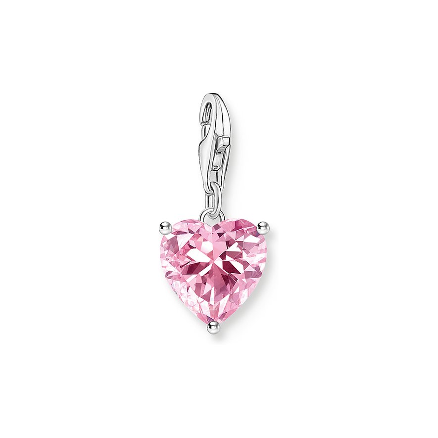 Thomas Sabo Charm, Zirkonia, Damen, 925er Silber, pink