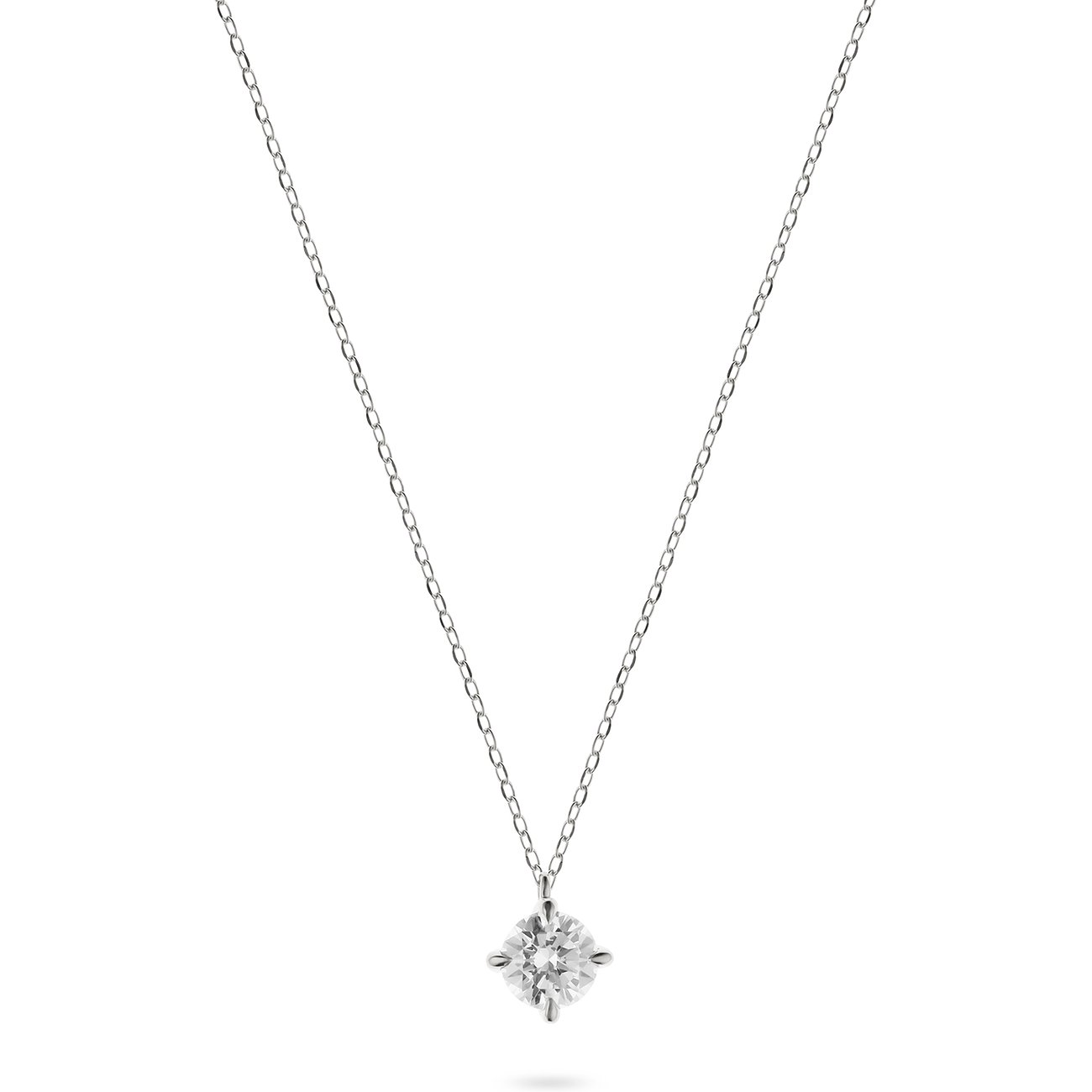 CHRIST Halsschmuck aus 585 Weißgold mit Diamant.