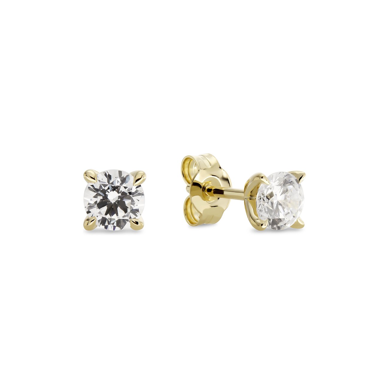 CHRIST Ohrstecker aus 585 Gelbgold mit Diamanten.