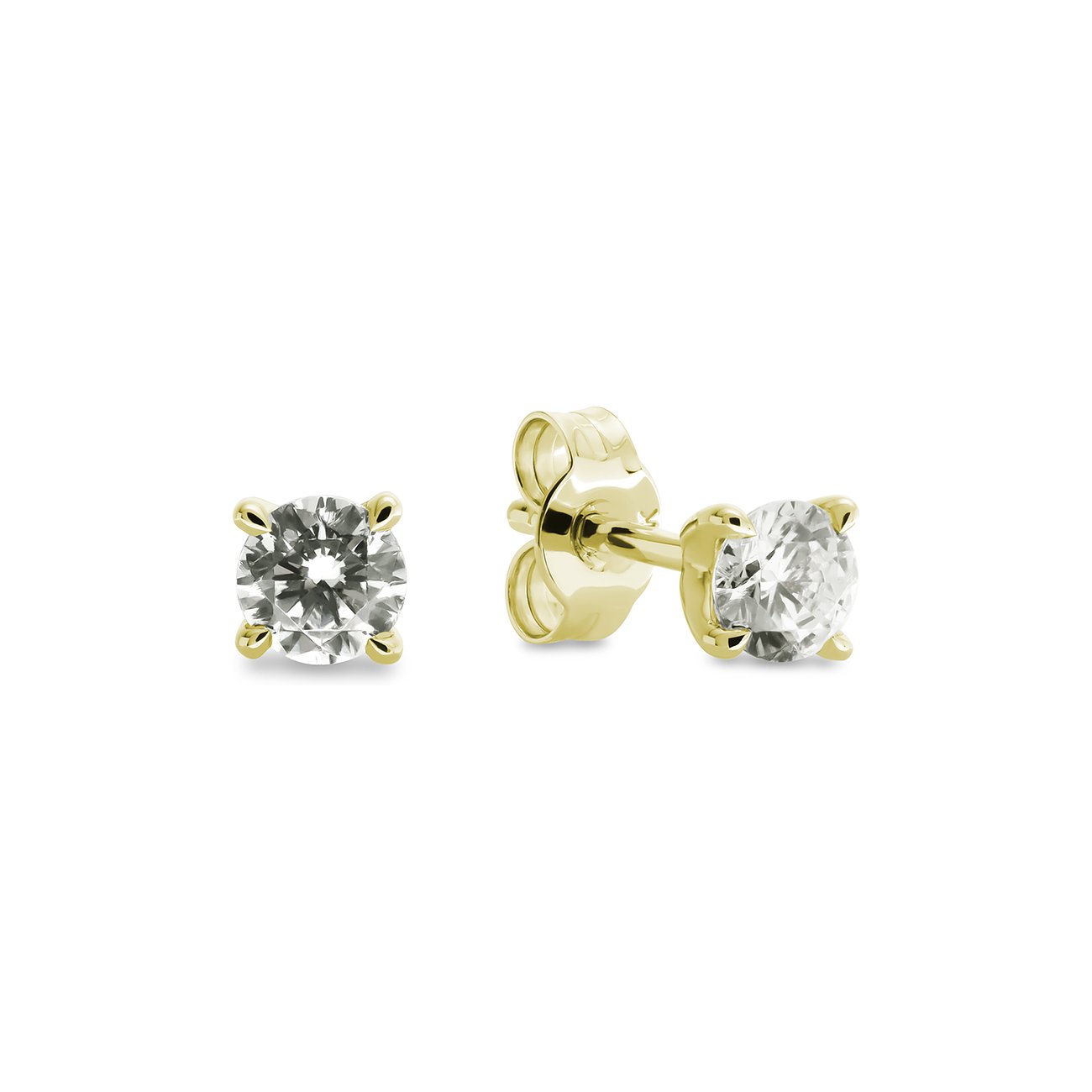 CHRIST Ohrstecker aus 585 Gelbgold mit Diamanten.