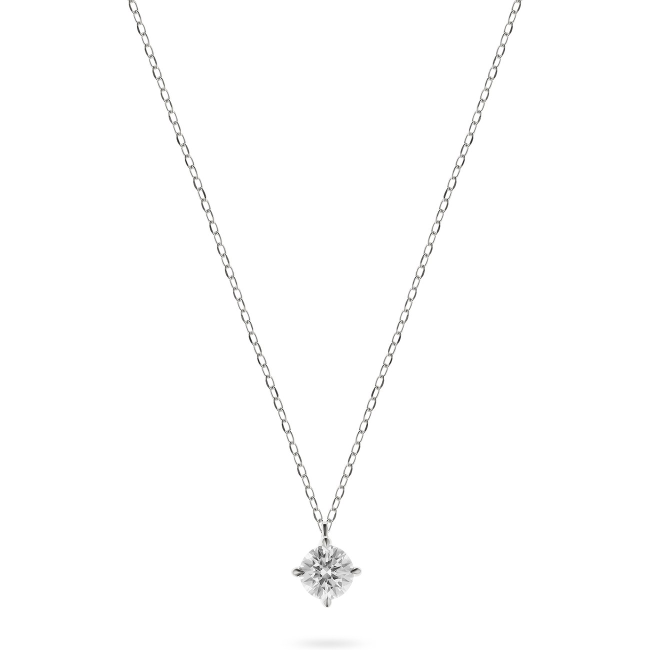 CHRIST Kette aus 585 Weißgold mit Diamant im Brillantschliff.