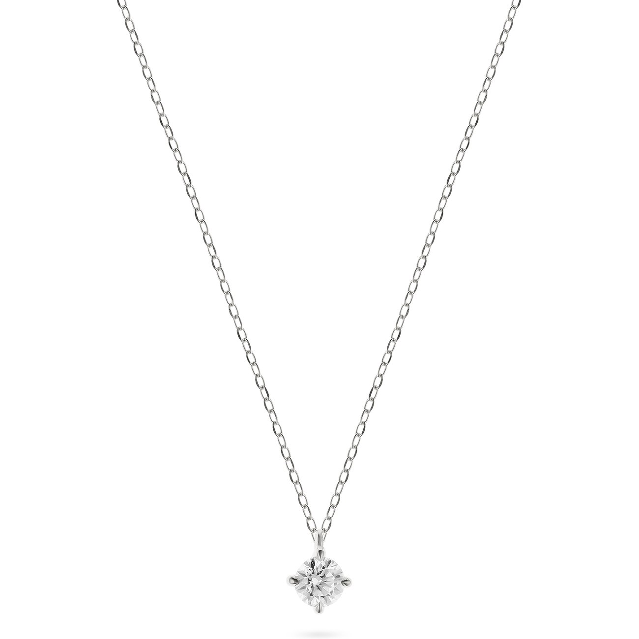 CHRIST Damen-Halskette aus 585 Weißgold mit Diamant.