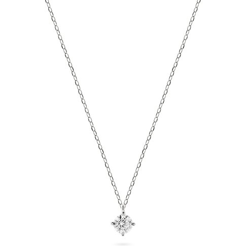 CHRIST Damen-Halskette aus 585 Weißgold mit Diamant.