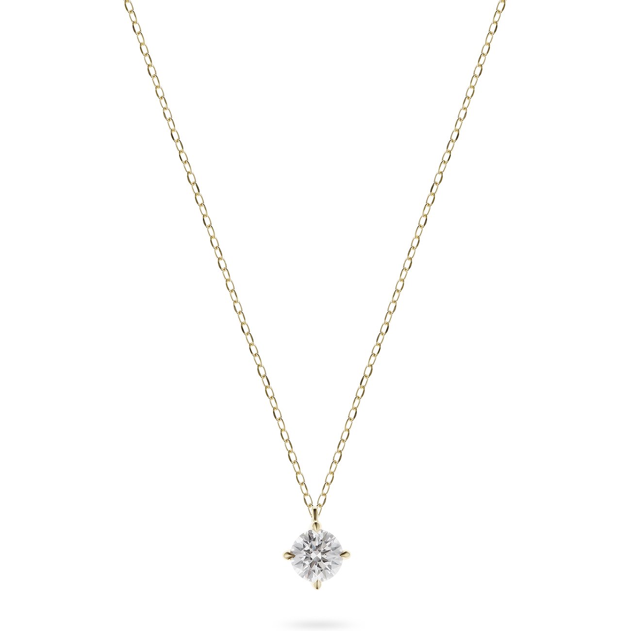 CHRIST Damen Halskette aus 585 Gelbgold mit Diamant.