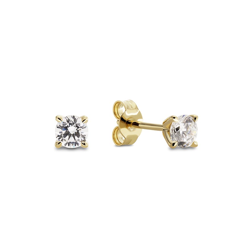 CHRIST Ohrstecker Lab Grown CHRIST , Damen, 585er Gelbgold, gelbgold