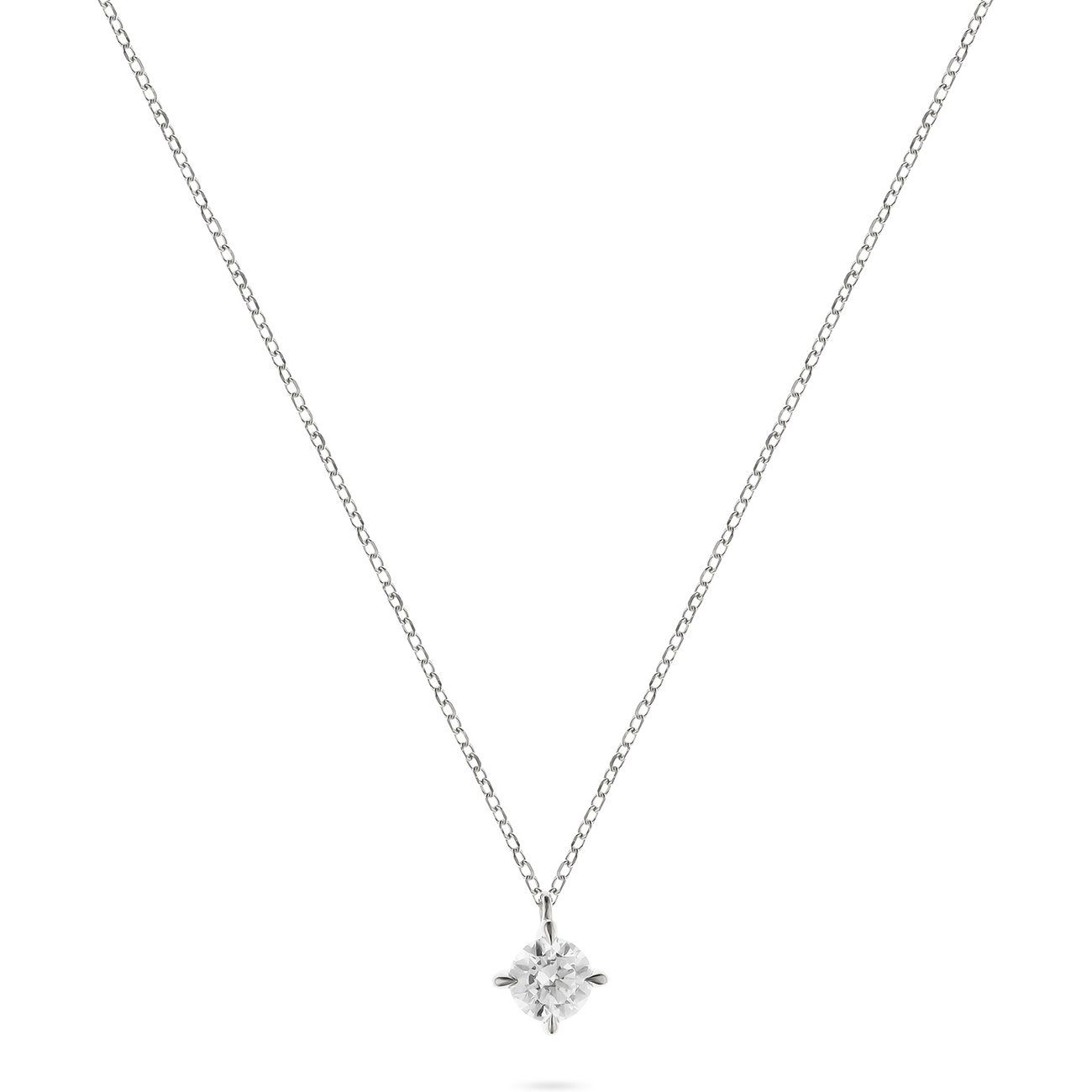 CHRIST Halsschmuck aus 585 Weißgold mit Diamant im Brillantschliff.