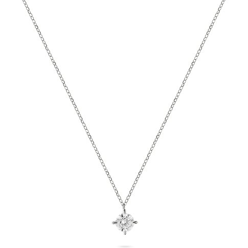CHRIST Halsschmuck aus 585 Weißgold mit Diamant im Brillantschliff.