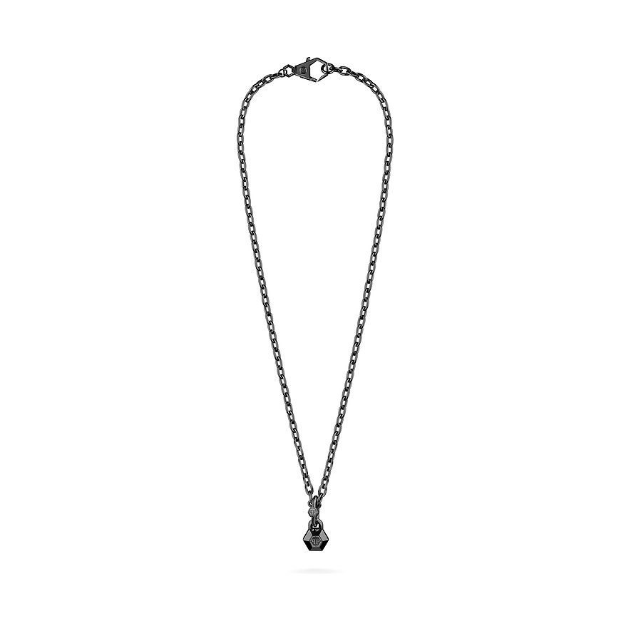 Philipp Plein Kette, Herren, Edelstahl, recycelt, Edelstahl, recycelt, grau