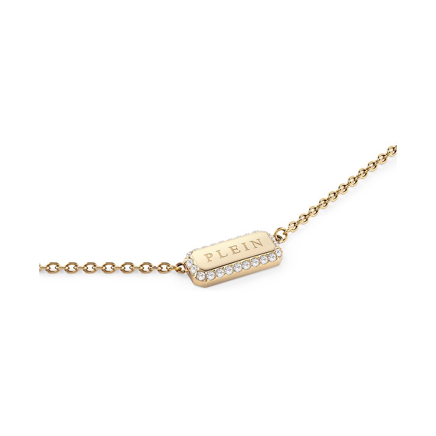 Philipp Plein Halsschmuck aus recyceltem Edelstahl mit Steinen.