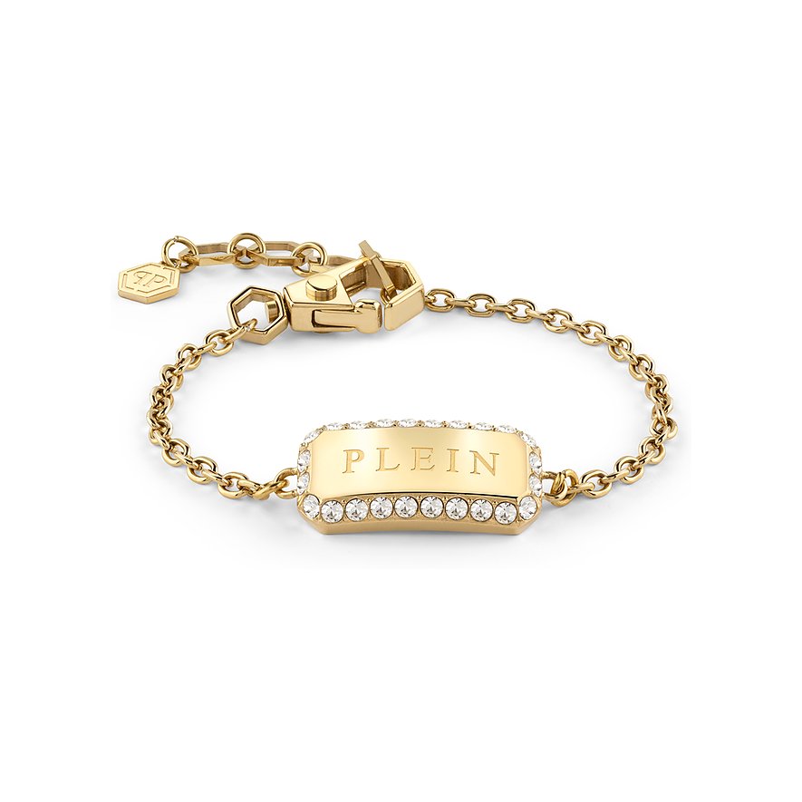 Philipp Plein Armband, Damen, Edelstahl, recycelt, Edelstahl, recycelt, gelbgold