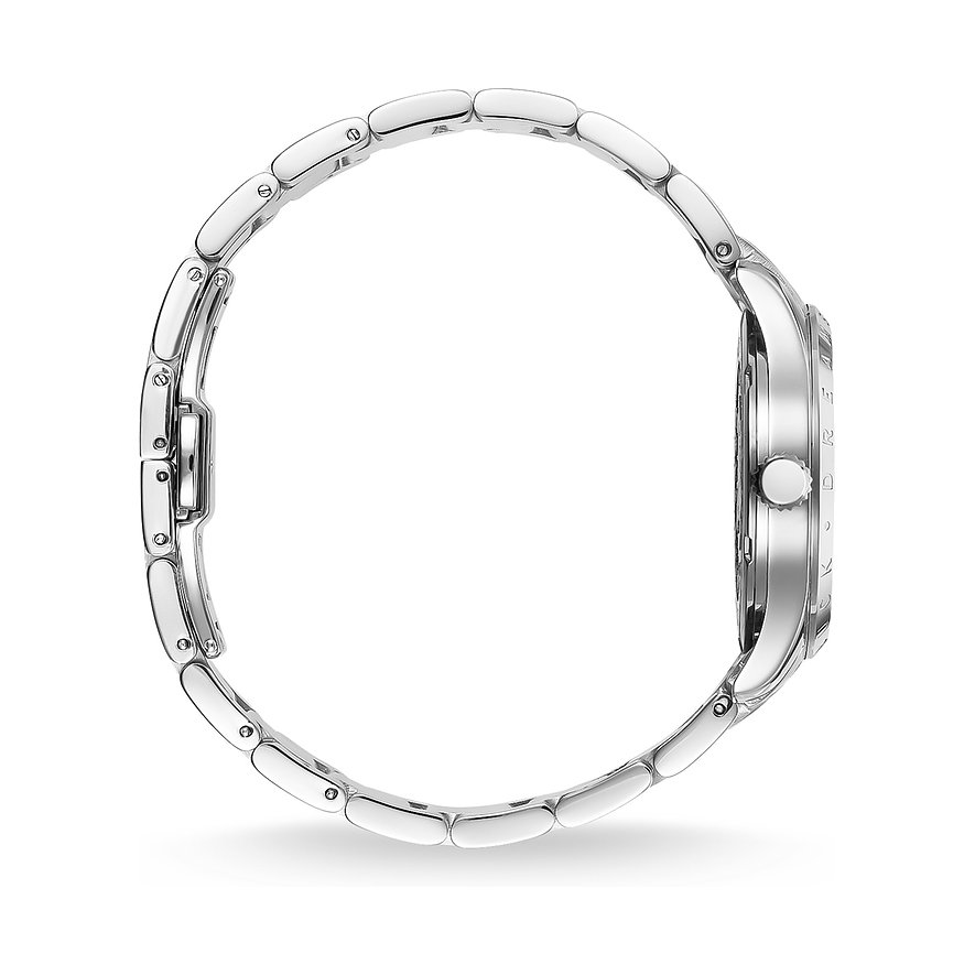 Montre Thomas Sabo pour femme avec boîtier en acier inoxydable et bracelet à maillons.