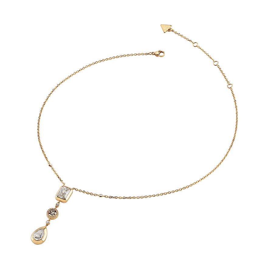 Guess Kette, Damen, Edelstahl, gelb