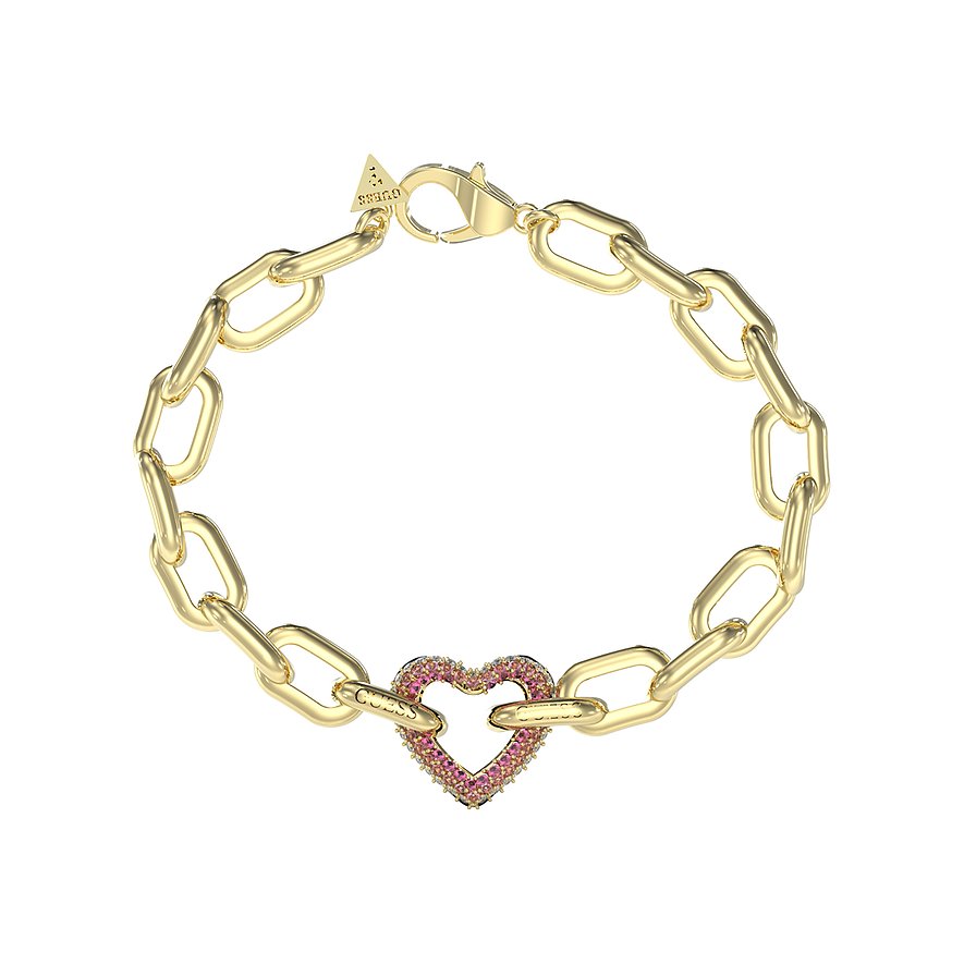 Guess Armband, Damen, Edelstahl, gelb