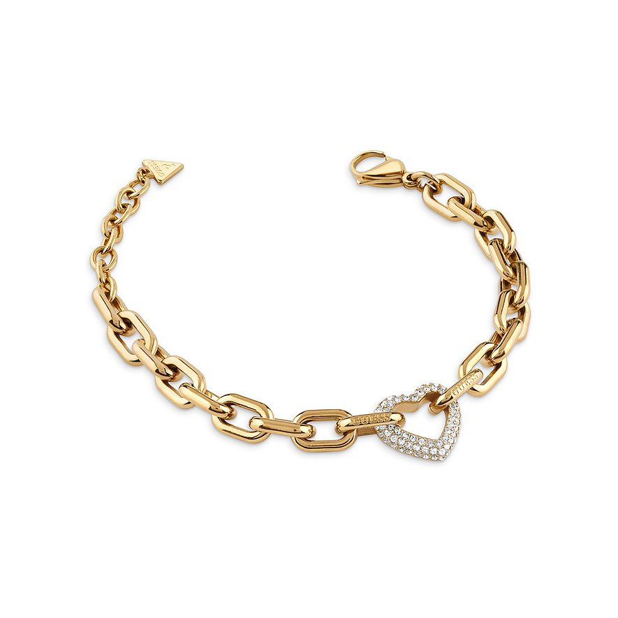Guess Armband, Damen, Edelstahl, gelb