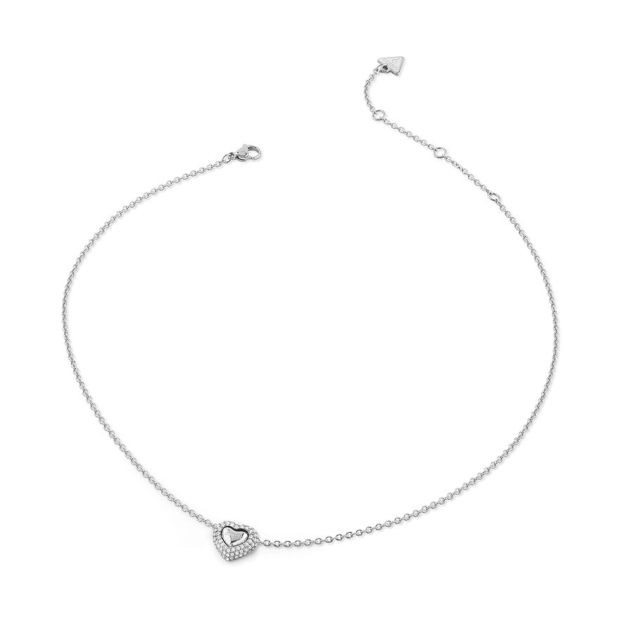 Guess Kette, Damen, Edelstahl, silber