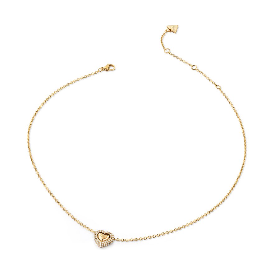 Guess Kette, Damen, Edelstahl, gold