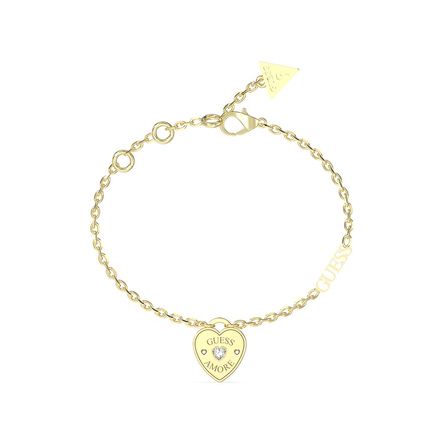 Guess Armband, Damen, Edelstahl, gelb