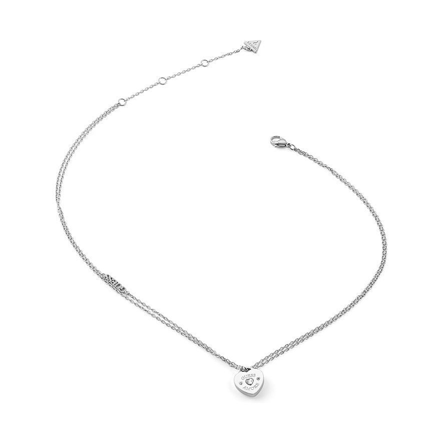 Guess Kette, Damen, Edelstahl, silber