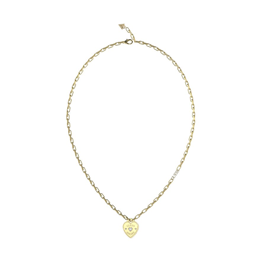Guess Kette, Damen, Edelstahl, gelb