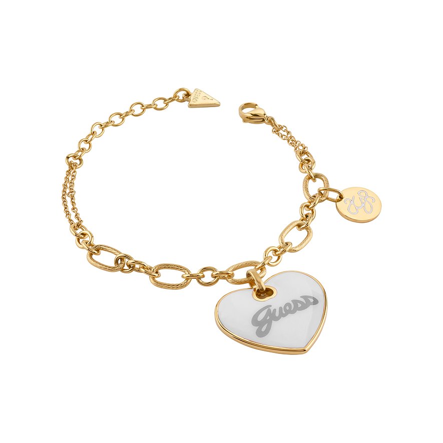 Guess Armband, Damen, Edelstahl, gelb