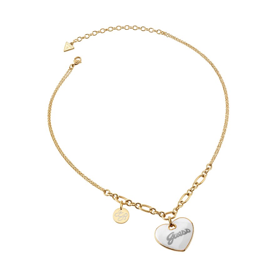 Guess Kette, Damen, Edelstahl, gelb