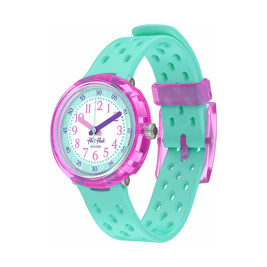 Flik Flak Kinderuhr 2503 FLIK FLAK BUBBLY HOURS FCNP003, Mädchen, Kunststoff, Armband: Silikon, Quarz, analog