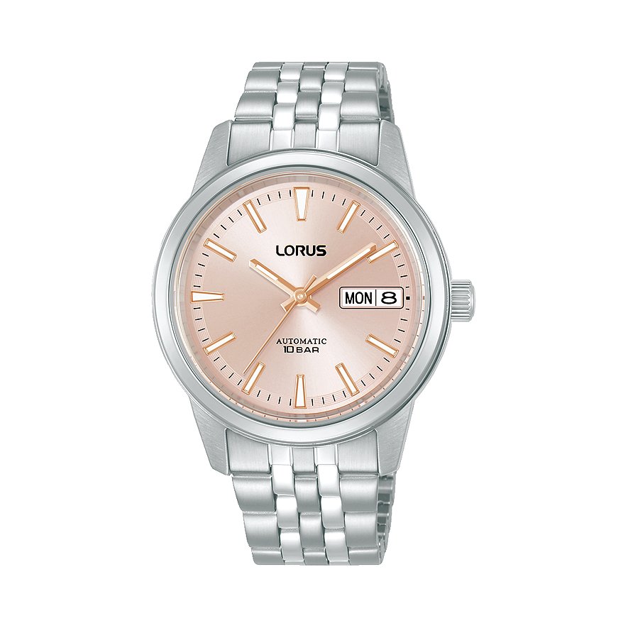 Lorus Damenuhr Classic RL403CX9, Damen, Edelstahl, Armband: Edelstahl, Automatik, analog
