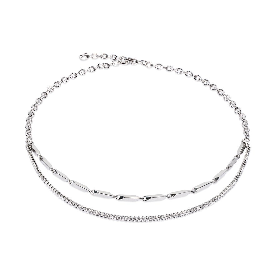 Coeur de Lion Kette, Damen, Edelstahl, silber