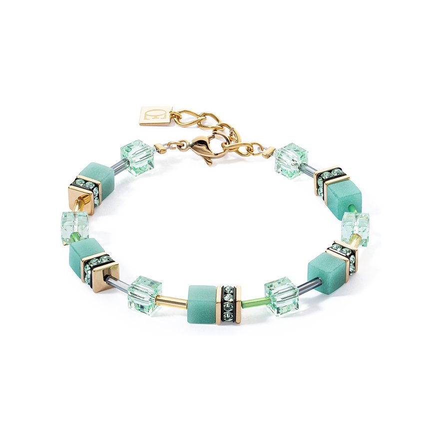 Coeur de Lion Armband, Damen, Edelstahl, grün