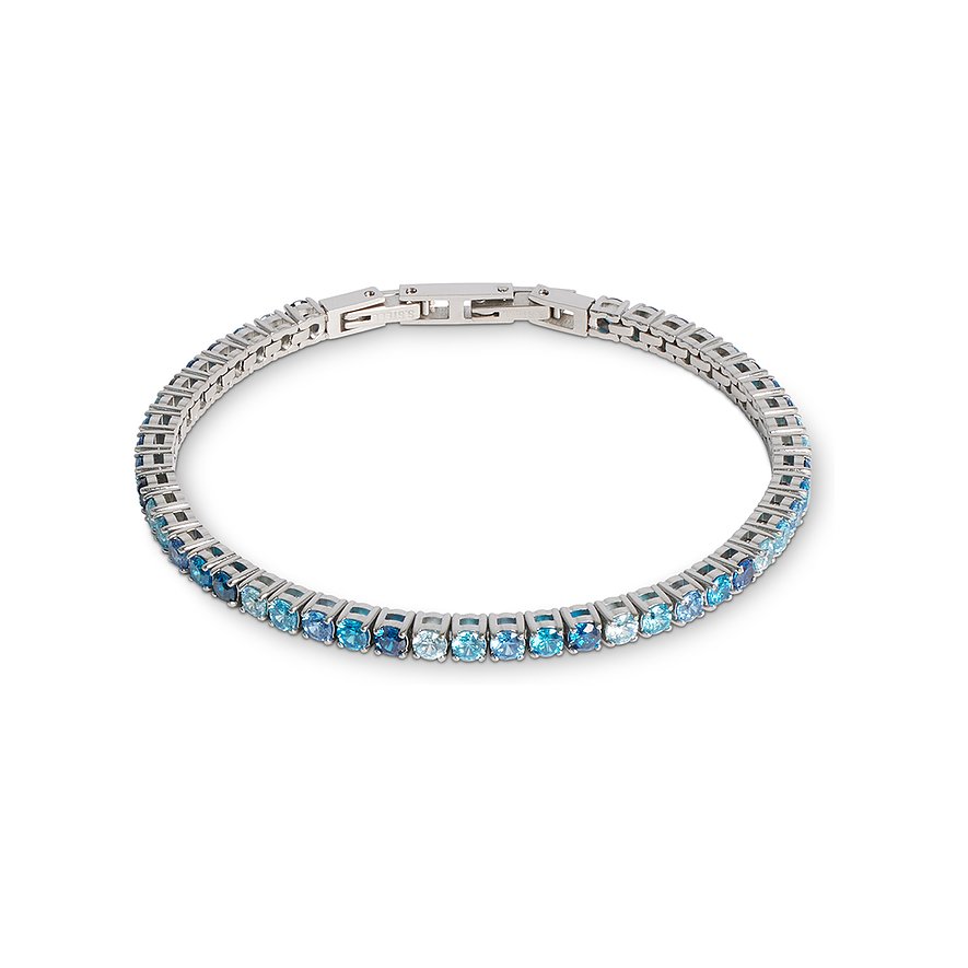 Coeur de Lion Armband, Damen, Edelstahl, blau