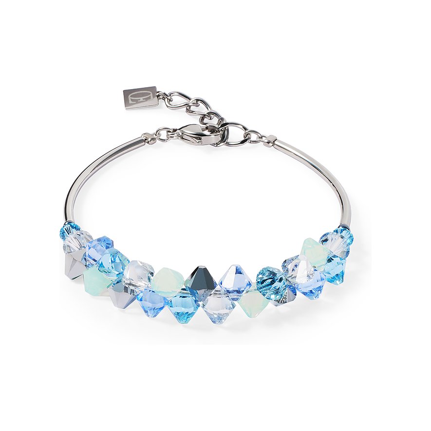 Coeur de Lion Armband, Damen, Edelstahl, blau