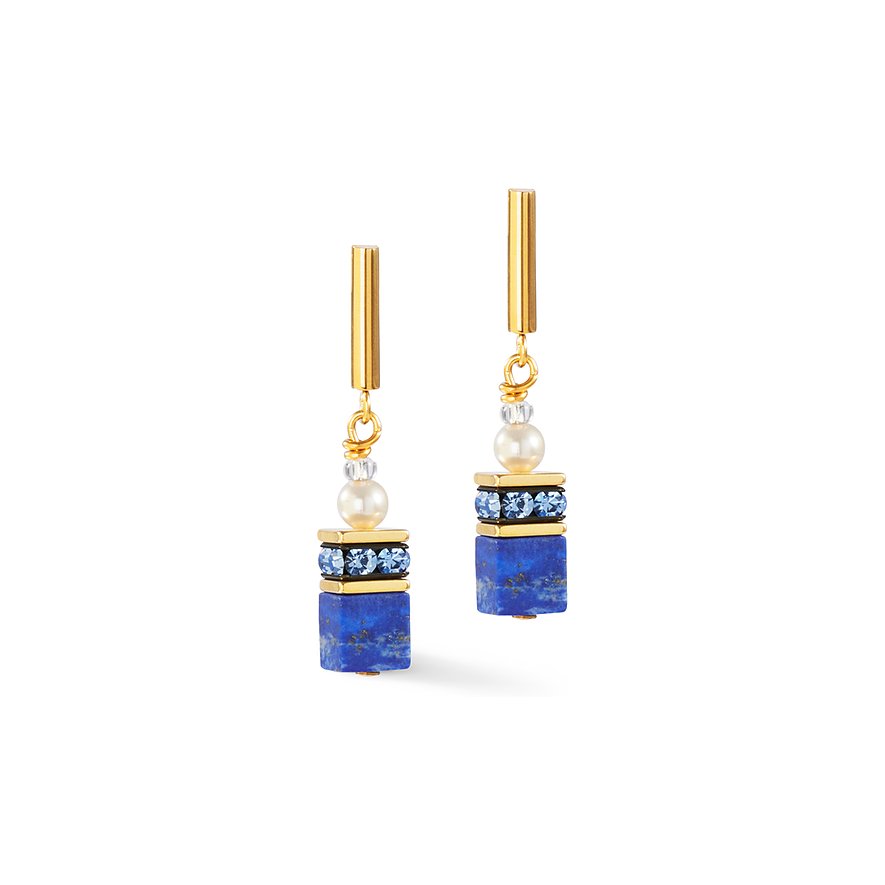 Coeur de Lion Ohrstecker, Lapislazuli, Damen, Edelstahl, blau