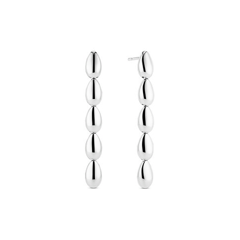 Sif Jakobs Jewellery øreringe i 925 sterling sølv, poleret, med dråbeformede elementer.