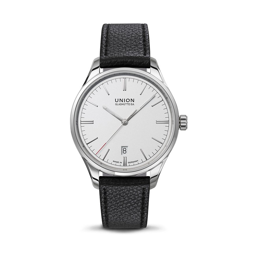 Union Glashütte Unisexuhr Viro D0174071603100, Unisex, Edelstahl, Armband: Kalbleder, Automatik, analog