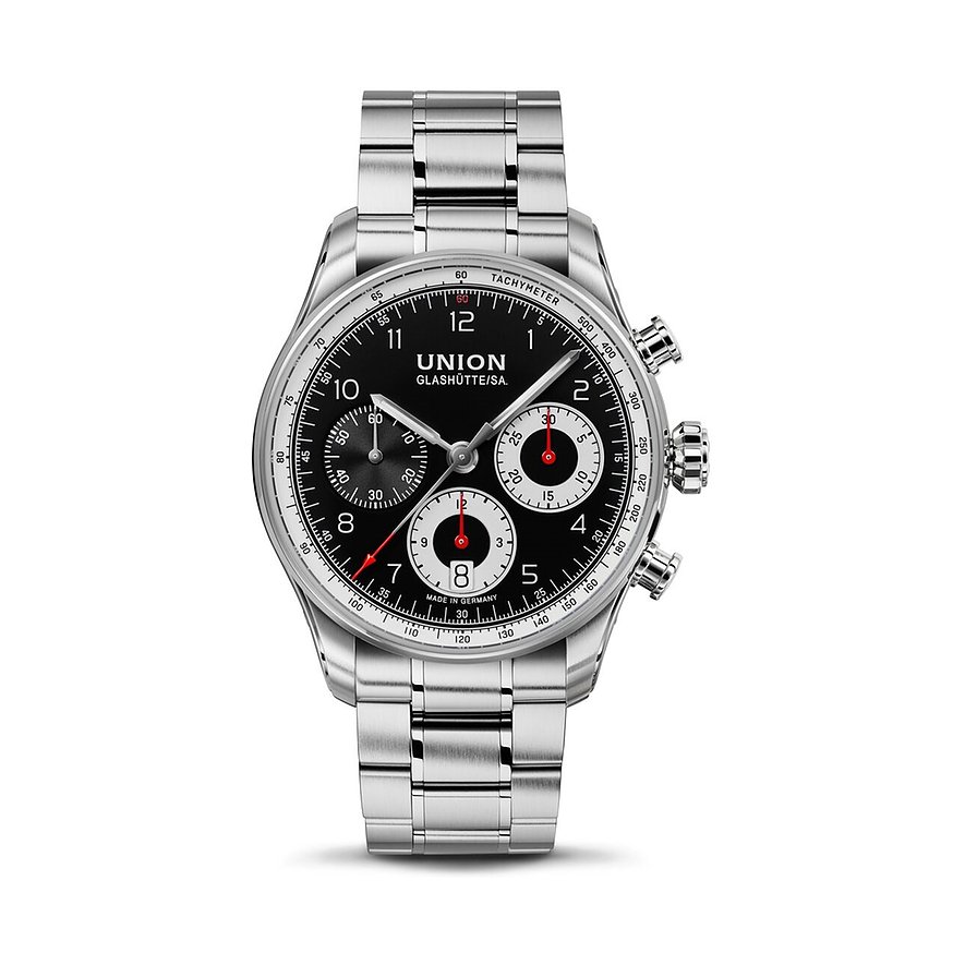 Union Glashütte Chronograph Belisar D0092271105200, Herren, Edelstahl, Armband: Edelstahl, Automatik, analog