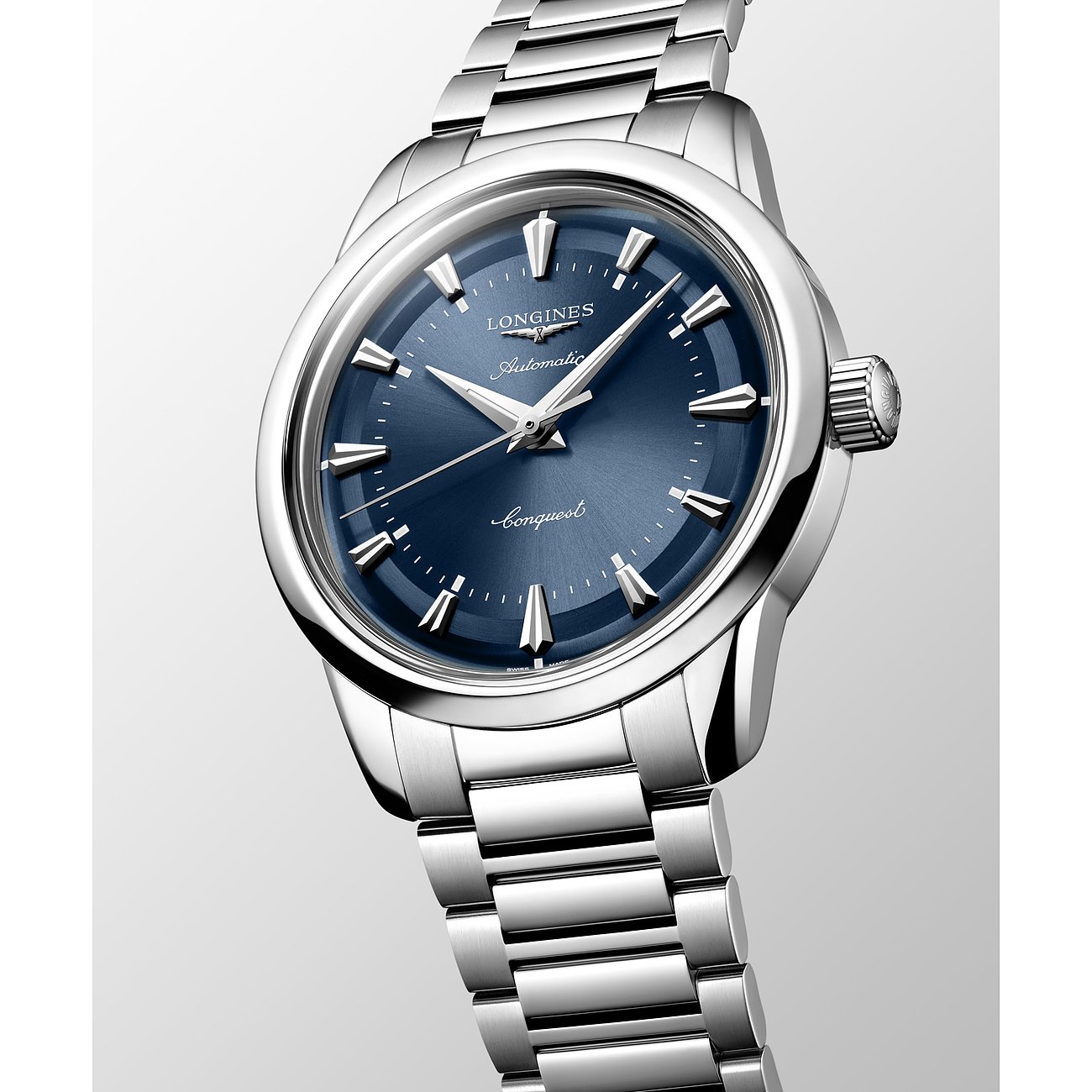 Nahaufnahme der Longines Herrenuhr 