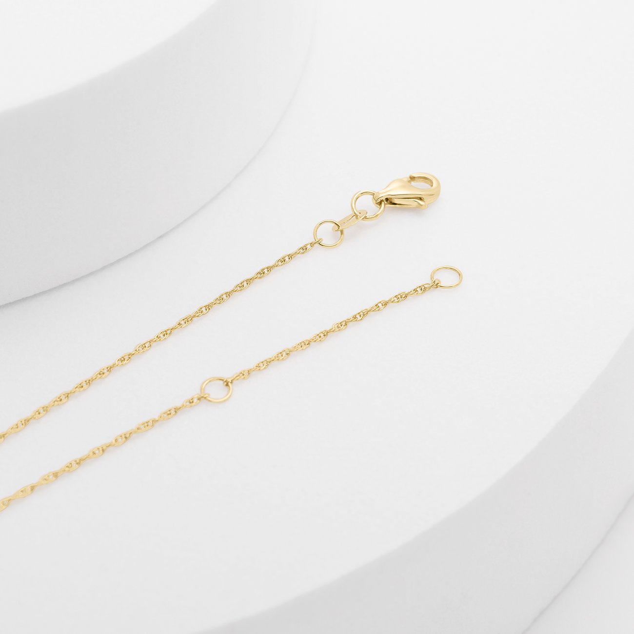 CHRIST halskæde af 585 gult guld med diamanter og karabinhage.